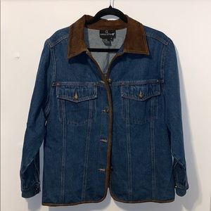 Vintage: Carol Little Jean Jacket with Brown Edges